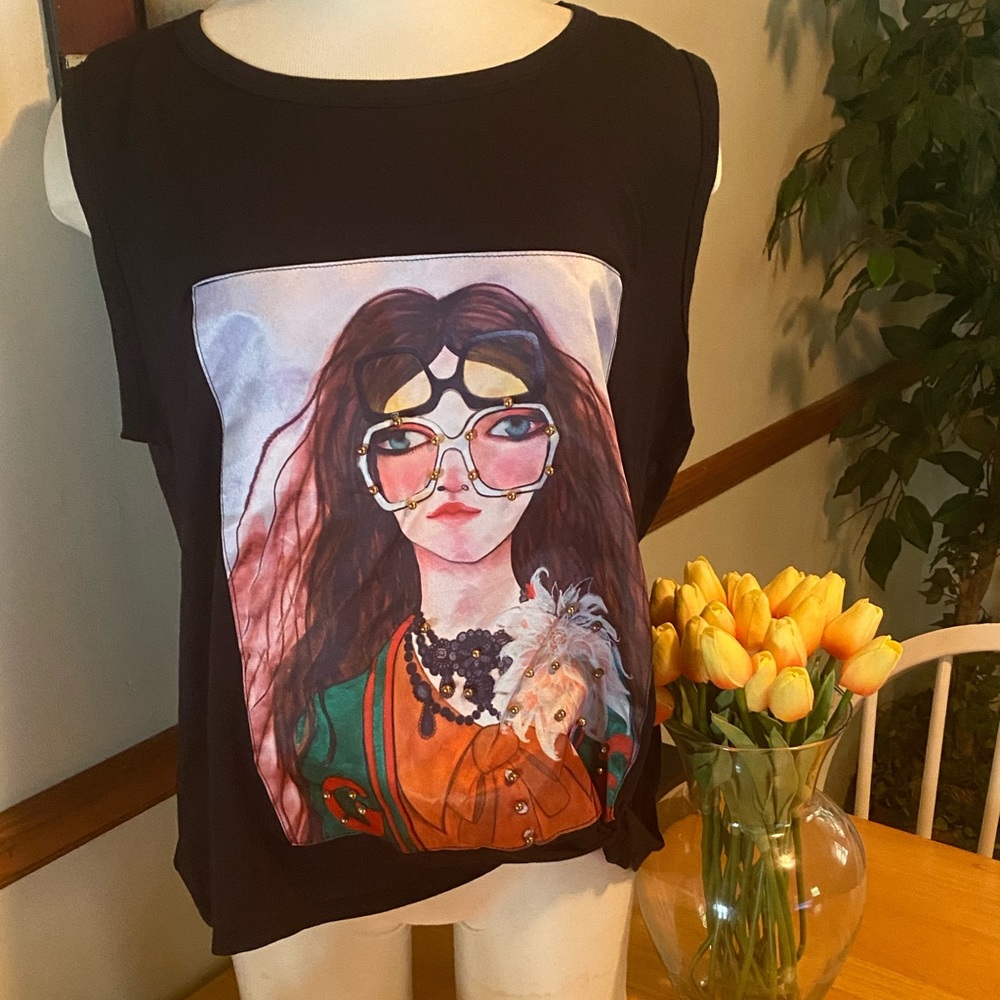 Plus Size Sleeveless Top